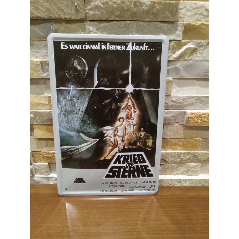 Star wars krieg metal sign